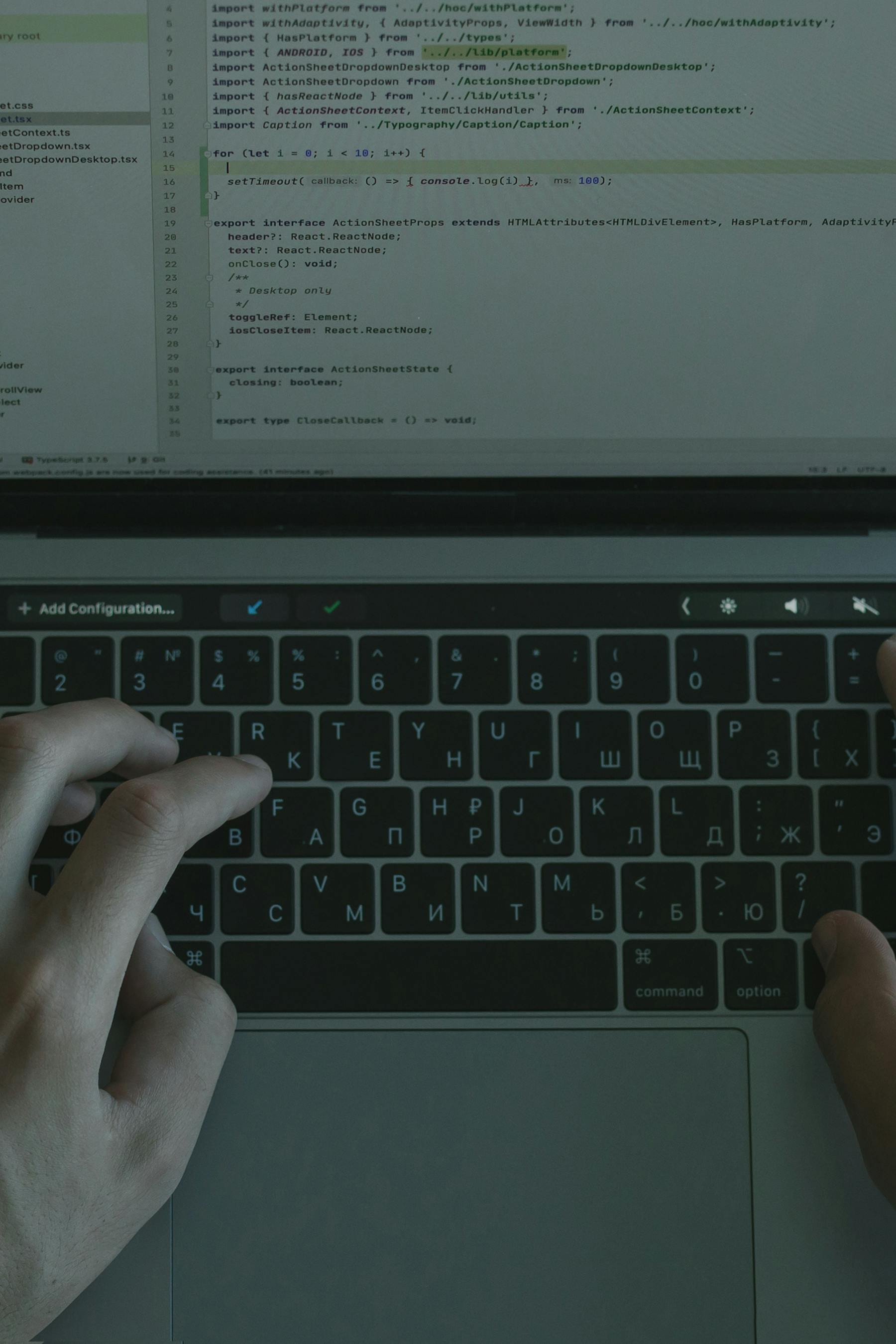 Laptop code representing secure healthcare systems